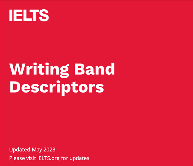 IELTS writing band descriptors